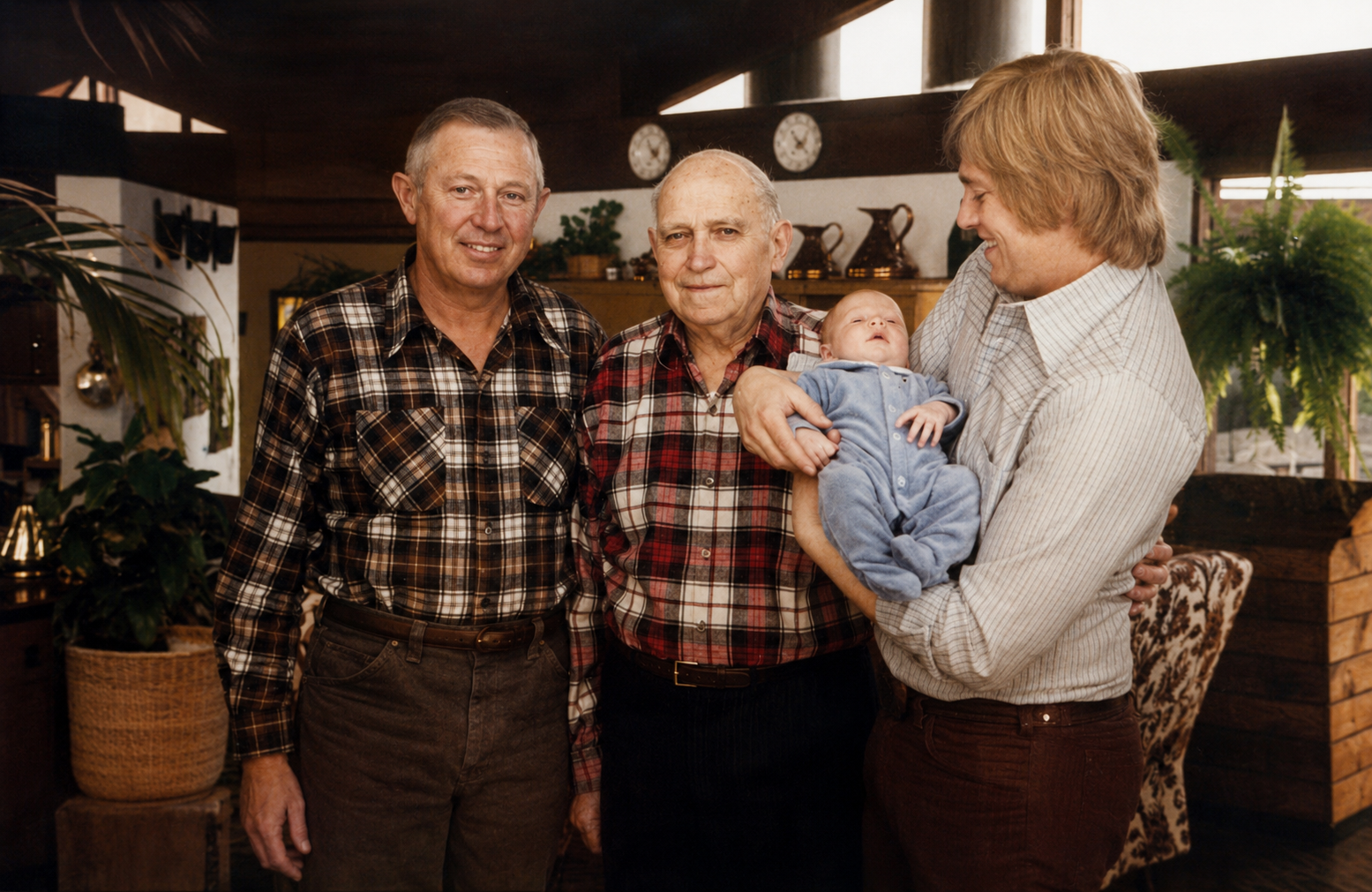 Four generations of the Brooks family